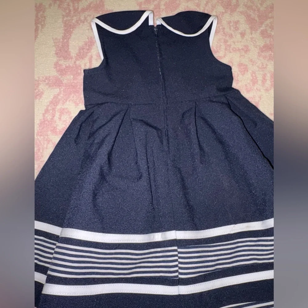 Bonnie Jean Navy and White Sailor Stripe Matching Set - Picture 10 of 10
